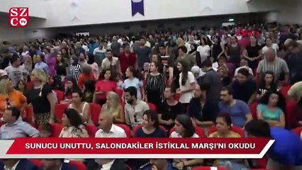 Sunucu unuttu, salondakiler birden ayağa kalktı ve...