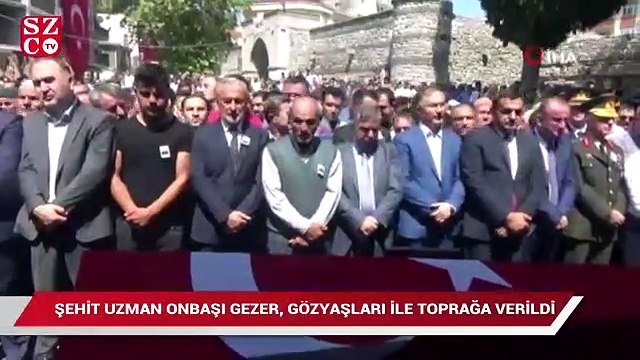 Şehit Uzman Onbaşı İdris Gezer, gözyaşları ile toprağa verildi