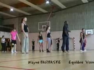 Wayne BARBASTE pendant le stage de danse de Voiron