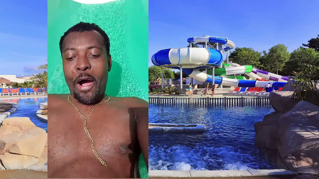 DELIRE EN FAMILLE HIKMA SE NOIE PISCINE TOBOGAN #SAKINAFAMILY