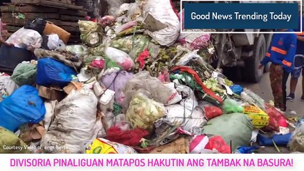 AFTER COLLECTING GARBAGE in DIVISORIA Manila Worker Is Flushing the AREA