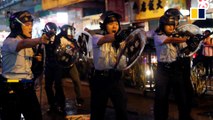 Shot fired and water cannon deployed as police and protesters clash in Hong Kong's Western New Territories