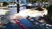 Ruptured Fire Hydrant Turns Street into River