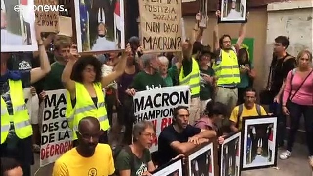 Deuxième journée de mobilisation anti-G7 face à un dispositif policier de grande envergure