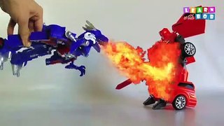 Transformers cars fighting for kids