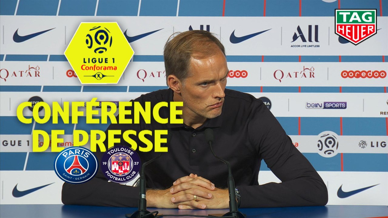 Conférence de presse Paris Saint-Germain - Toulouse FC (4-0) : Thomas TUCHEL (PARIS) - Alain  CASANOVA (TFC) / 2019-20