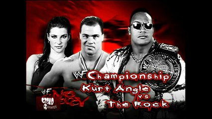 Kurt Angle vs The Rock WWF No Mercy 2000 Highlights