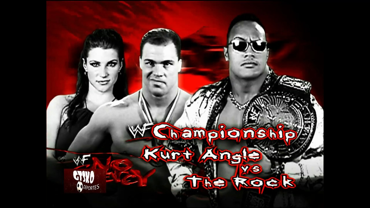 Kurt Angle vs The Rock WWF No Mercy 2000 Highlights