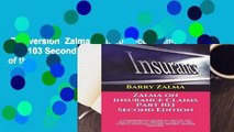 Full version  Zalma on Insurance Claims Part 103 Second Edition: A Comprehensive Review of the