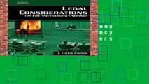 Legal Considerations for Fire and Emergency Services  Best Sellers Rank : #3