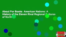 About For Books  American Nations: A History of the Eleven Rival Regional Cultures of North