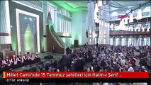 Millet Camii'nde 15 Temmuz şehitleri için Hatm-i Şerif Merasimi-2