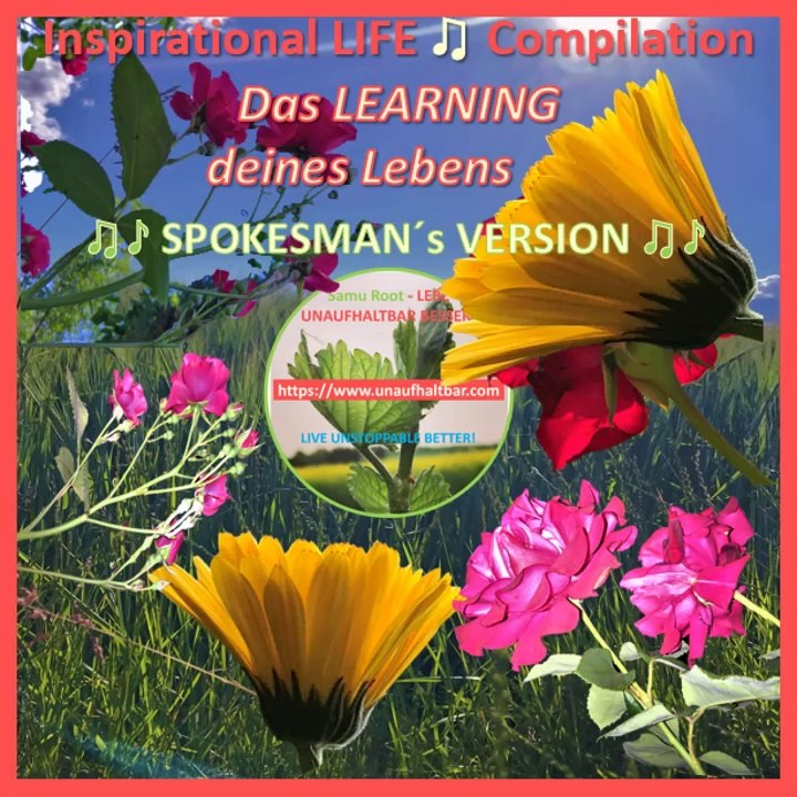 DAS  LEARNING deines LEBENS ... ! - LIFE Inspiration QUOTE by Samu Root