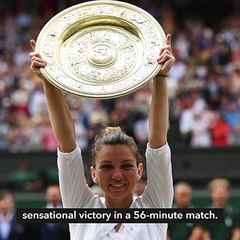 Halep thwarts Serena history bid with Wimbledon final triumph