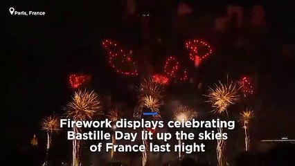 Watch back: Bastille Day fireworks in Paris