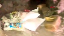 ANKARA Pençe-2 Harekatında, PKK'ya ait 3 odalı yeraltı mağarasındaki malzemeler imha edildi