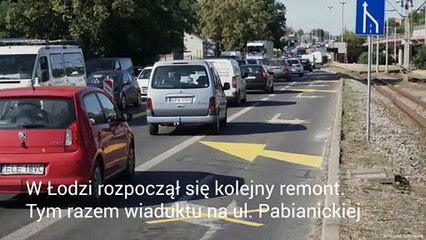 Remont wiaduktu na Pabianickiej rozpoczął się w poniedziałek. Będą korki?