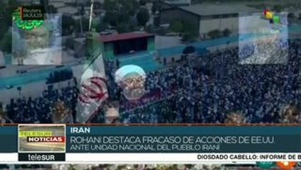 Pdte. iraní: Unidad del pueblo triunfó contra las sanciones de EE.UU.