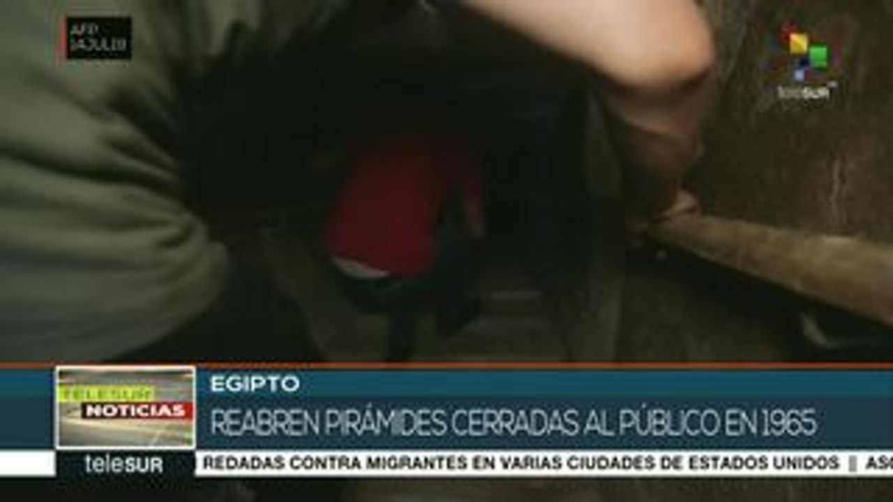 Reabren pirámides egipcias cerradas en 1965