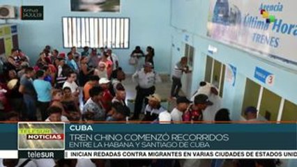 Inicia recorridos el tren chino que dará servicio en Cuba