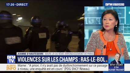 Violences sur les Champs-Élysées: la maire du 8e arrondissement demande "l'interdiction de manifester sur ce périmètre"