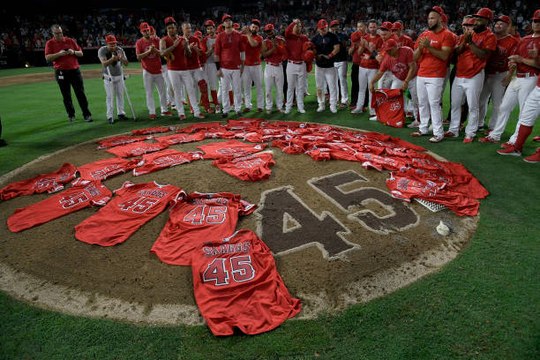 Angels Honor Tyler Skaggs With Combined No-Hitter