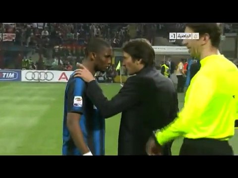 الشوط الثاني مباراة انتر ميلان و ميلان 3-0 الدوري الايطالي 2010/2011