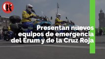 Presentan nuevos equipos de emergencia del Erum y de la Cruz Roja