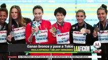 Paola Espinosa y Melany Hernández ganan bronce y pase a Tokio 2020 en clavados