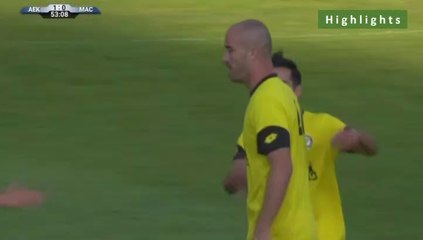 1-1  Roman Golobart AMAZING Foul Goal - AEK 1-1 Maccabi Netanya 15.07.2019 [HD]