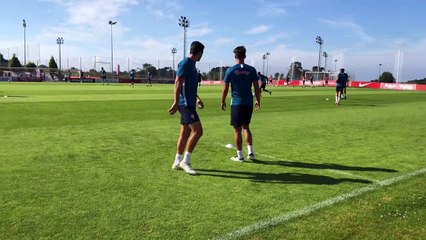Entrenamiento del Sporting (15/07/2019)