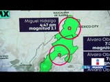 Se registran cuatro sismos en las alcadías de Miguel Hidalgo y Álvaro Obregón | Yuriria Sierra