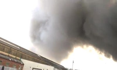Batley mill fire video