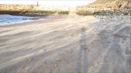 Wind whips up sand 'storm'