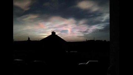 Rainbow clouds in the North East