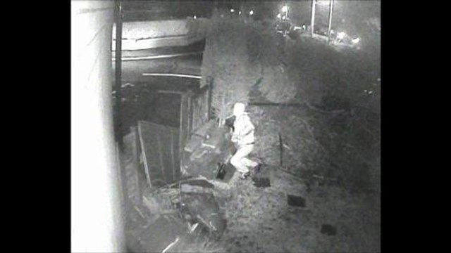 CCTV catches burglar on film