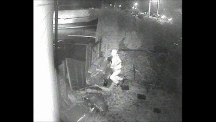 CCTV catches burglar on film