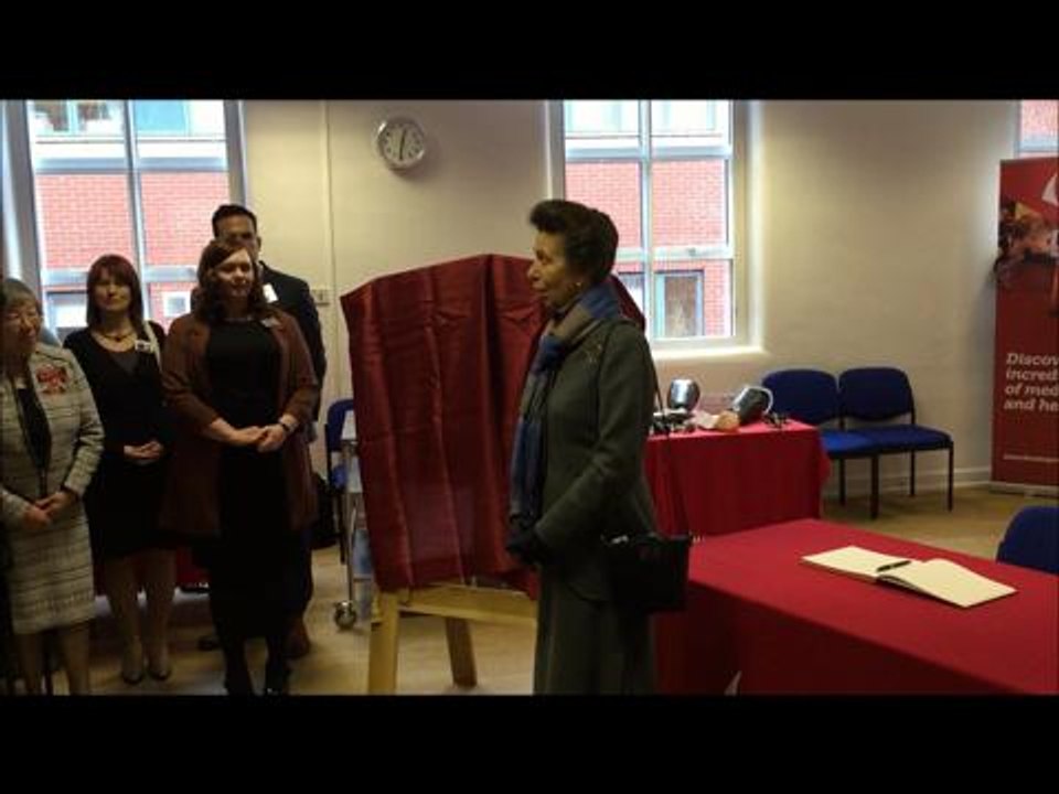 Video: Former Leeds war hospital visit proves a family affair for Princess Anne