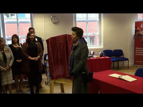 Video: Former Leeds war hospital visit proves a family affair for Princess Anne