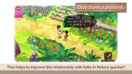 Doraemon Story of Seasons - Interacciones