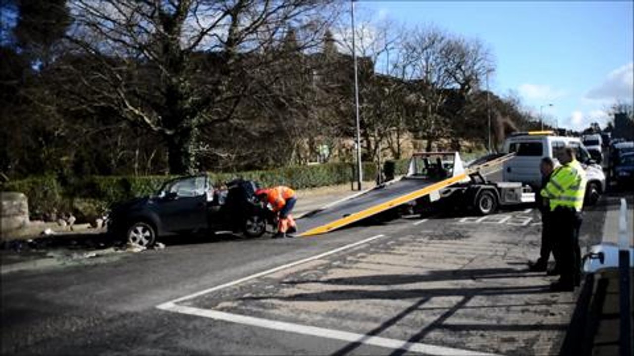 Car mangled in Sheepbridge crash