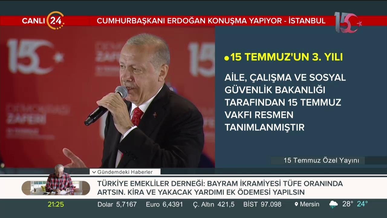Cumhurbaşkanı Erdoğan konuşuyor