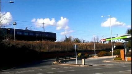 Flying Scotsman steams through Grantham