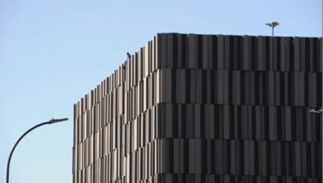 Man climbs onto Sheffield car park roof