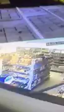 Naked shoplifter