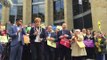Protester confronts Nicola Sturgeon