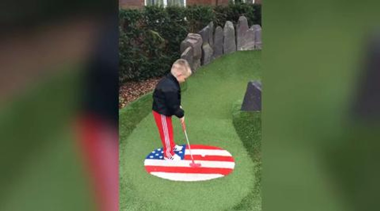 Boys hole in one
