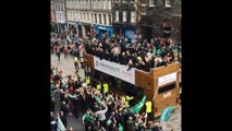 Hibs parade Scottish Cup
