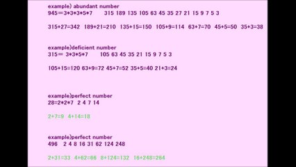 未解決問題としての完全数 奇数の完全数 perfect numbers Odd perfect numbers structure 約数