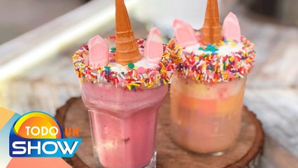 Receta: Ahora que están de vacaciones consiente a tus hijos con un Frappe de unicornio.